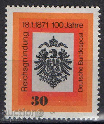 1971. FGR. 100 de ani de la formarea Imperiului German.