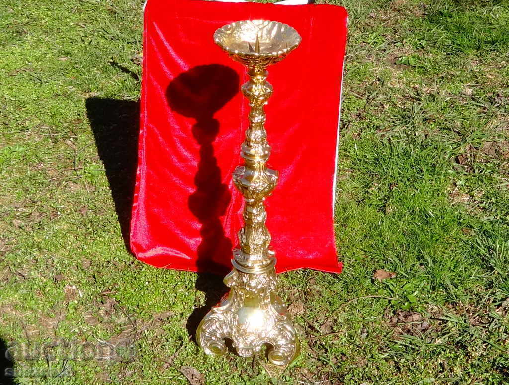 Majestic bronze candlestick 6 kg., baroque. - 6 Majestic bronze candlestick 6 kg., baroque. - 6