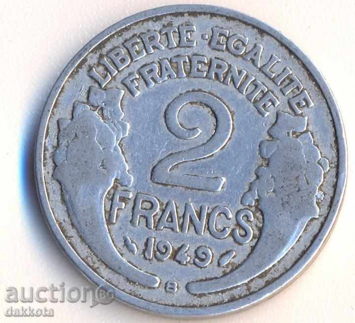 Франция 2 франка 1949в