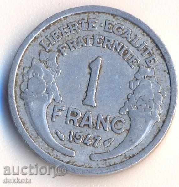 Франция 1 франк 1947 година