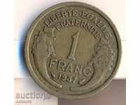 Франция 1 франк 1937 година