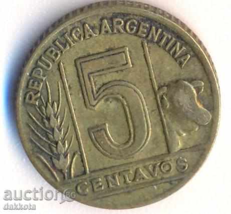 Аржентина 5 сентавос 1948 година