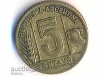 Аржентина 5 сентавос 1948 година