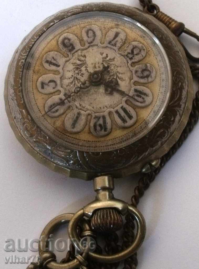 pocket watch - ROSKOPF - with hunting motives - 5 pocket watch - ROSKOPF - with hunting motives - 5