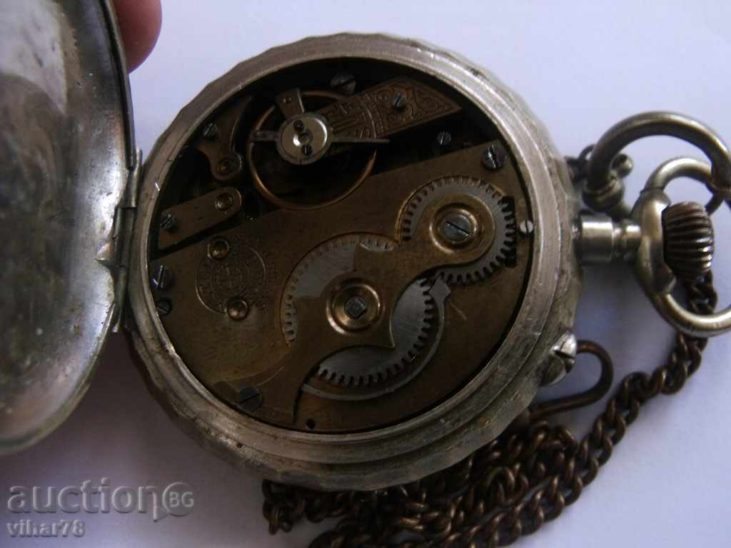 pocket watch - ROSKOPF - with hunting motives - 6 pocket watch - ROSKOPF - with hunting motives - 6