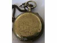 pocket watch - ROSKOPF - with hunting motives