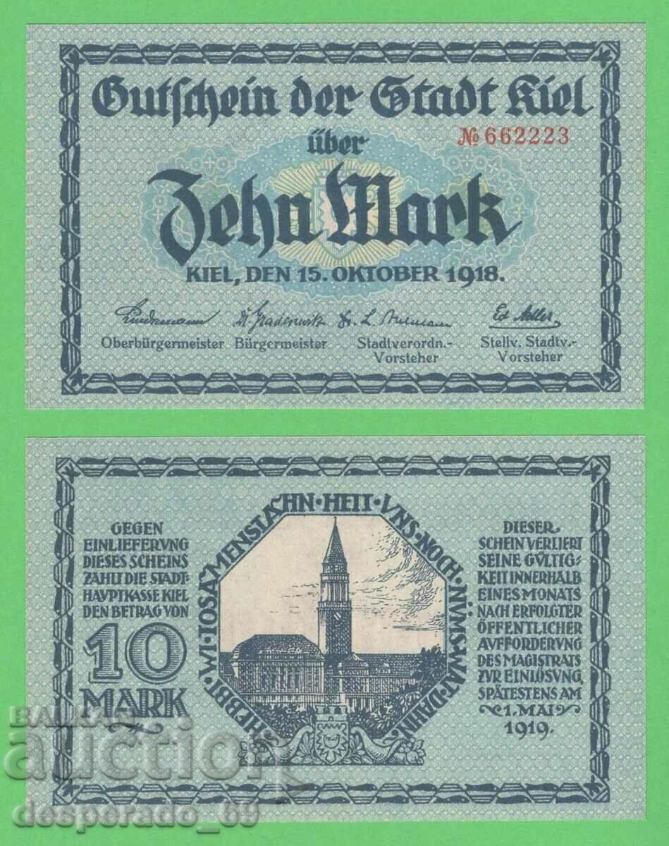 (Kiel) 10 marks 1918 UNC • ¯ ¯))))))))))))) (Kiel) 10 marks 1918 UNC • ¯ ¯)))))))))))))