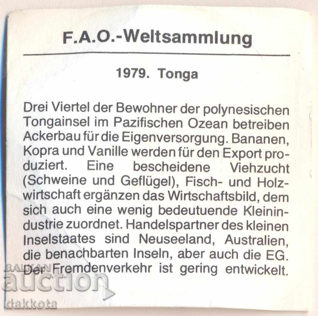 Auction  Large Tonga Pa'anga from 1979, Blue Whale, mintage 8,000