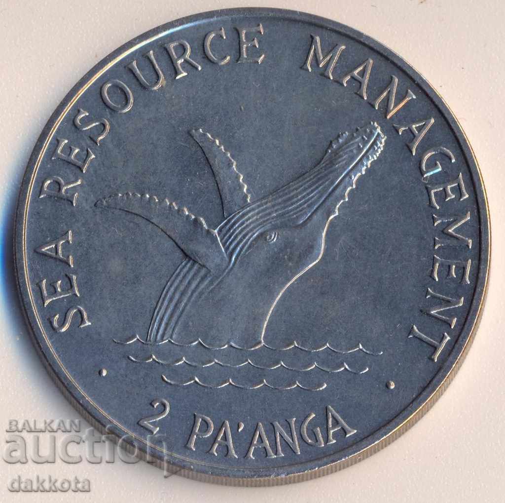 Large Tonga Pa'anga from 1979, Blue Whale, mintage 8,000