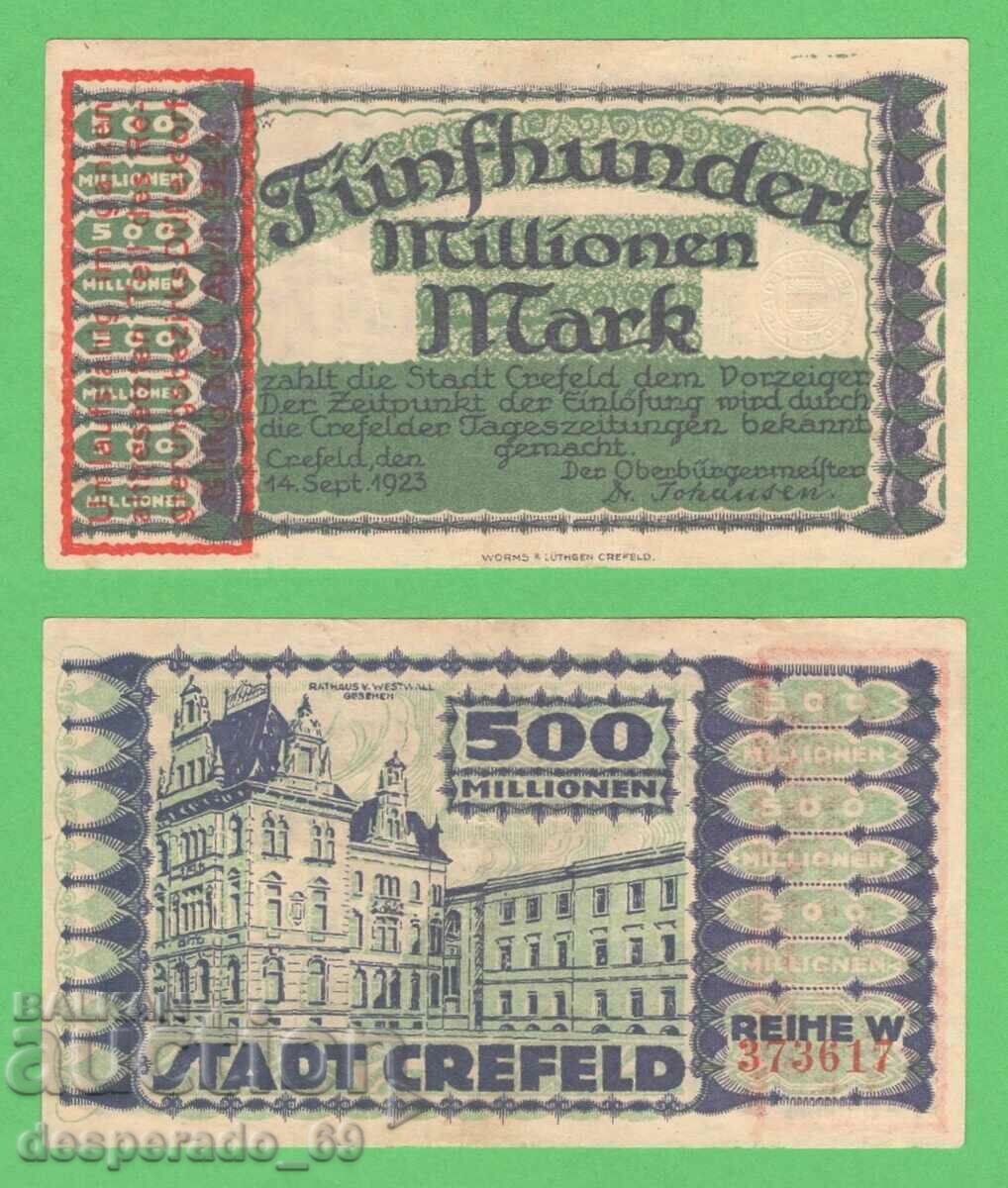 (GERMANY (Frankfurt) 100 million marks 1923 UNC • • • •)