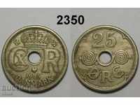 Danemarca 25 plug 1925 rare monede XF