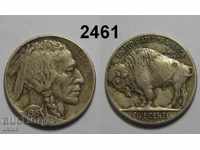 САЩ 5 цента 1915 Buffalo nickel отлична монета