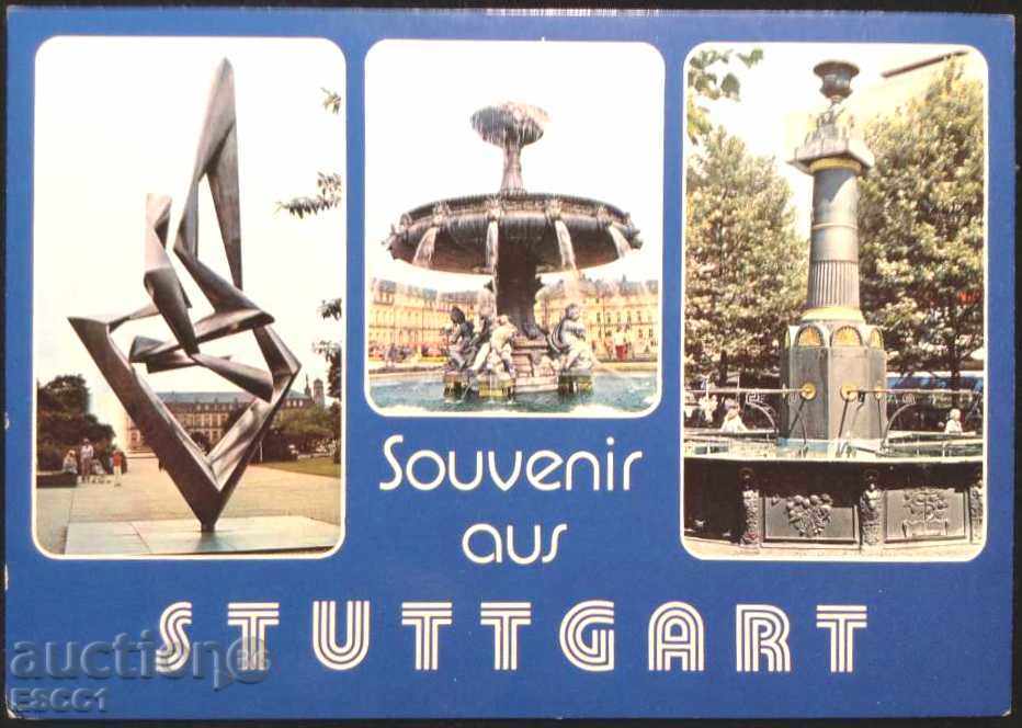 Пощенска картичка Щутгарт Изгледи 1979 от Германия