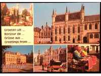Пощенска картичка Брюж Изгледи от Белгия