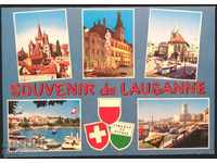 Postcard Lausanne View Switzerland