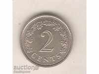 + Malta 2 centa 1977