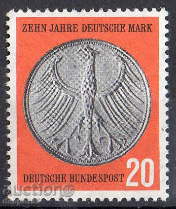 1958. ГФР. 10 г. германска марка.