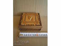 wooden box cigarette pyrographic cigarette tobacco