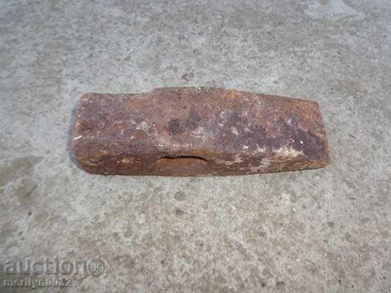 Голям стар каменарски чук, брадва топор млат, токмак лом - 7