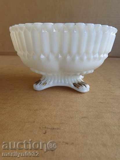 Auction Bowl of Glass Glass Saucer Auction Bowl of Glass Glass Saucer