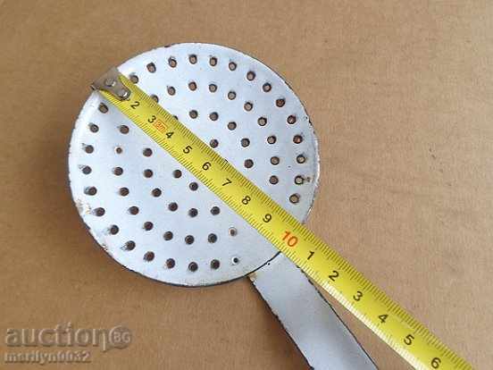 Old enamel spoon with enamel, lamb early lamb, Bulgaria - 5 Old enamel spoon with enamel, lamb early lamb, Bulgaria - 5