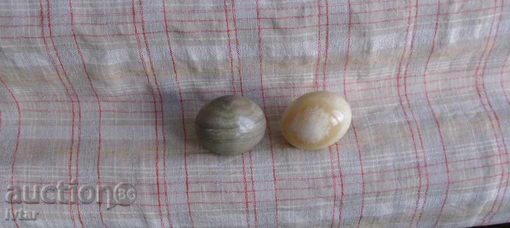 Ouă din piatră semiprețioasă de agat