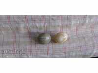 Agate semi-precious stone eggs