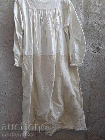 Стара женска риза с ръчна бродерия  от  чеиз, носия, сукман - 5