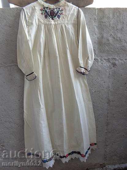 Cămașă bătrână cu broderie manuală de șezlong, costum, sukman