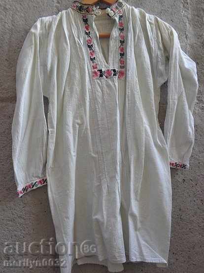 Стара ергенска  риза с ръчна бродерия  чеиз, носия, сукман