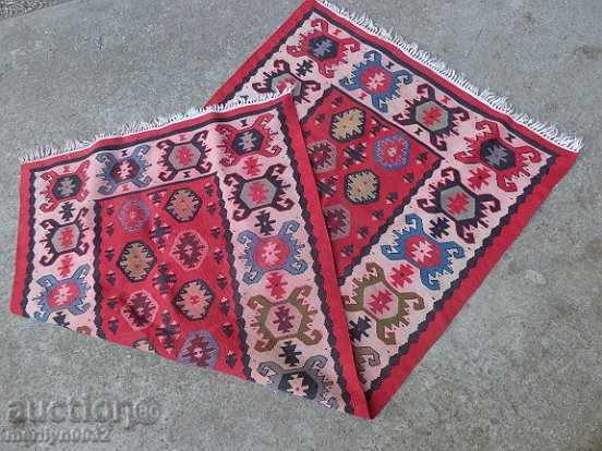 Old hand-woven chipboard carpet, rug, trail, shades - 7 Old hand-woven chipboard carpet, rug, trail, shades - 7