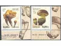 Чисти марки Флора Гъби 2016 от Литва