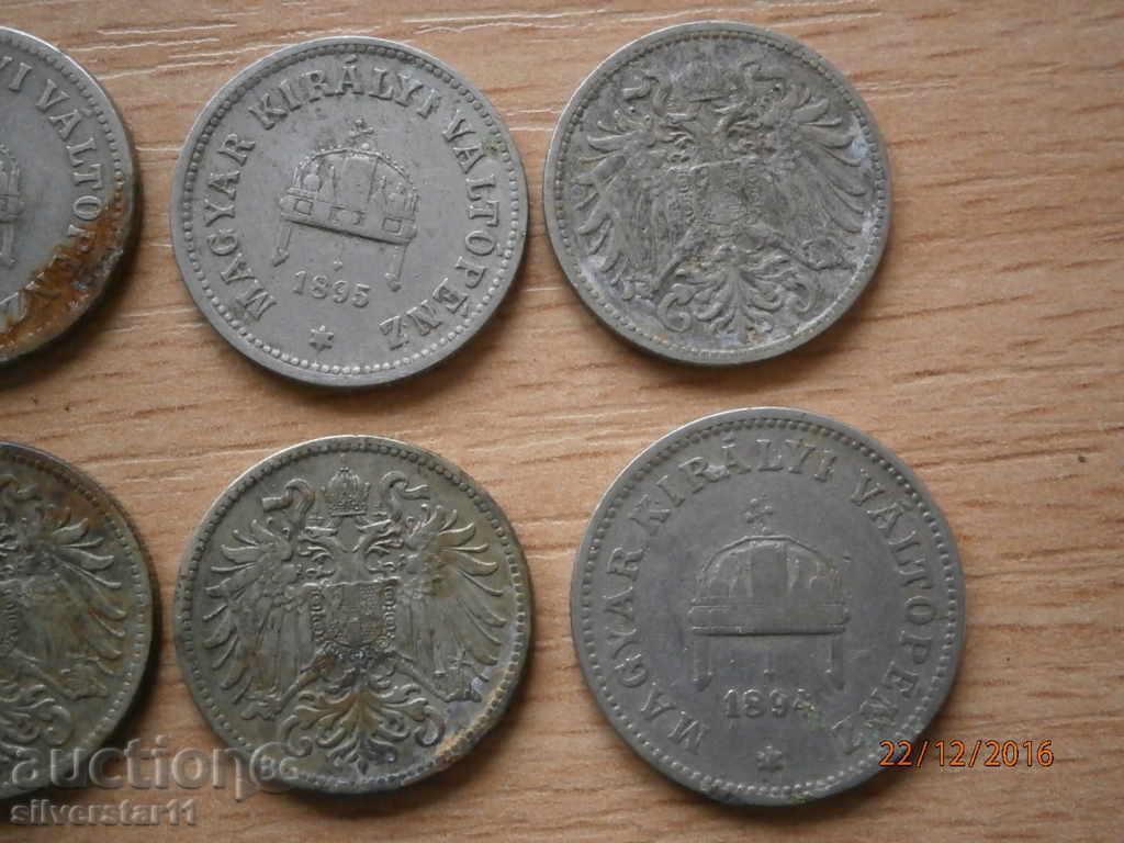 10 ФИЛЕР 10 ХЕЛЕР 1894 1895 ЛОТ 1909 1915 1916 - 6 10 ФИЛЕР 10 ХЕЛЕР 1894 1895 ЛОТ 1909 1915 1916 - 6