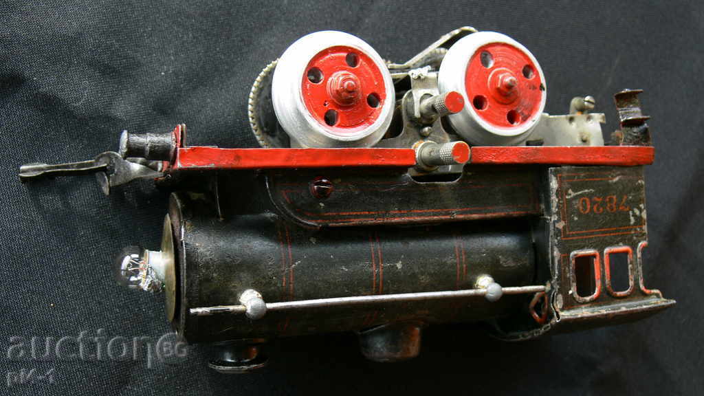 An ancient large metal locomotive - 5