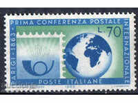 1963. Italy. 100 years from the first postal conference, Paris.