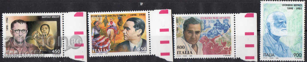 1998. Italy. 100th anniversary of writers.