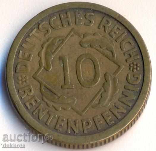 Germany 10 rejsfennig 1924j