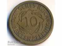 Германия 10 рейхспфенига 1924j