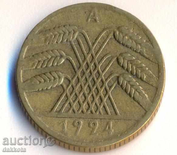 Γερμανία 10 reyhspfeniga 1924a με τιμή 1.90 BGN | € 0.97 Γερμανία 10 reyhspfeniga 1924a με τιμή 1.90 BGN | € 0.97