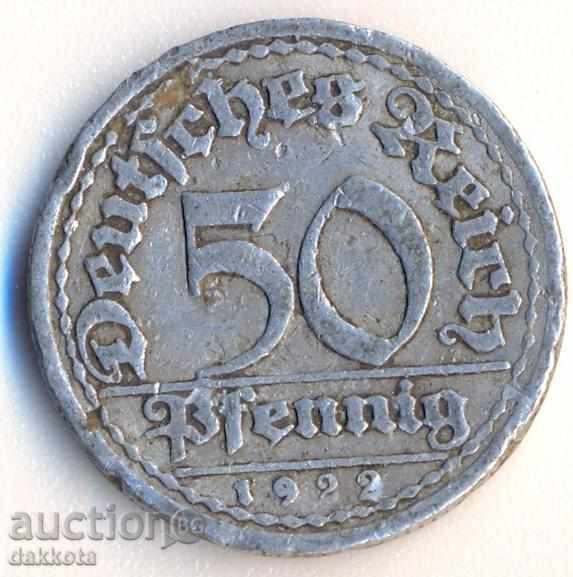 Germania 50 pfeniga 1922a