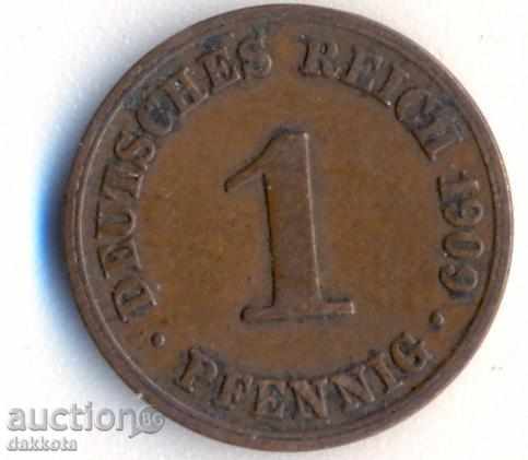 Germany 1 pfennig 1909a