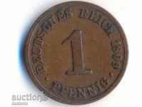Germany 1 pfennig 1909a