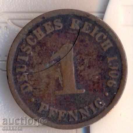 Γερμανία 1 pfennig 1906a