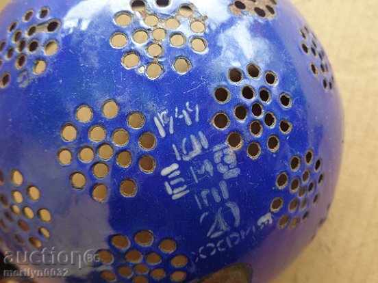 Μεταλλικό σουρωτήρι με σμάλτο της Σοσιαλιστικής καθεστώτος, εμαγιέ κατσαρόλα, σουρωτήρι 1949 - 5 Μεταλλικό σουρωτήρι με σμάλτο της Σοσιαλιστικής καθεστώτος, εμαγιέ κατσαρόλα, σουρωτήρι 1949 - 5