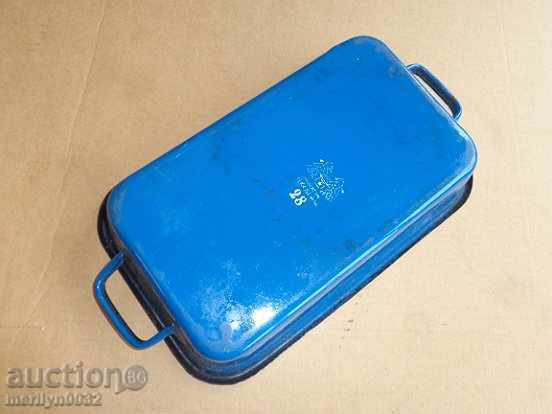 Old enameled tray, enameled tray, tray, tray with price 22.00 BGN | € 11.25 Old enameled tray, enameled tray, tray, tray with price 22.00 BGN | € 11.25