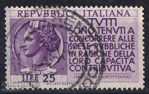 1954. Italia. Propaganda pentru decontul de taxa.