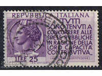 1954. Italy. Propaganda for tax return.