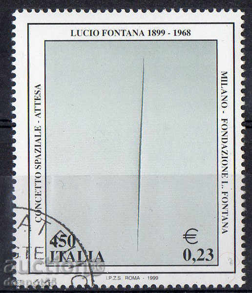 1999. Italy. Luccio Fontana (1899-1968), artist and sculptor