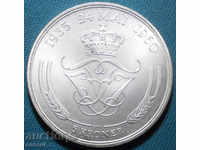 Дания  5  Крони 1960  Rare UNC Сребро