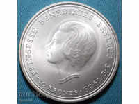 Danemarca 10 Coroane 1968 Rare UNC Silver